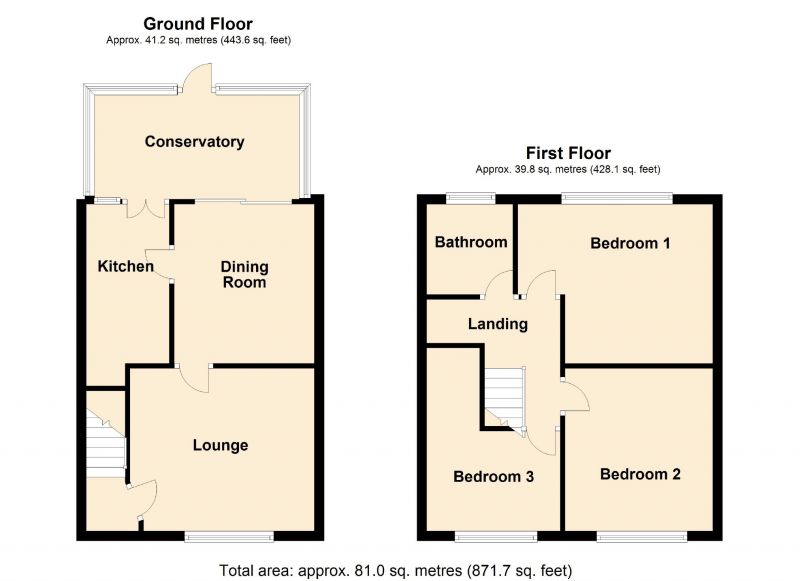 Floorplan for Grasmere Avenue, Stockport