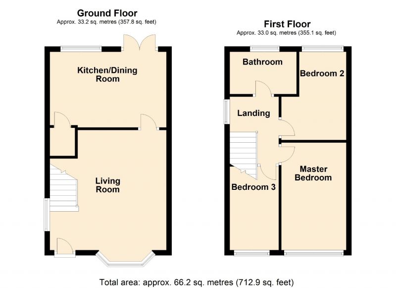 Floorplan for Weybourne Drive, Bredbury, Stockport
