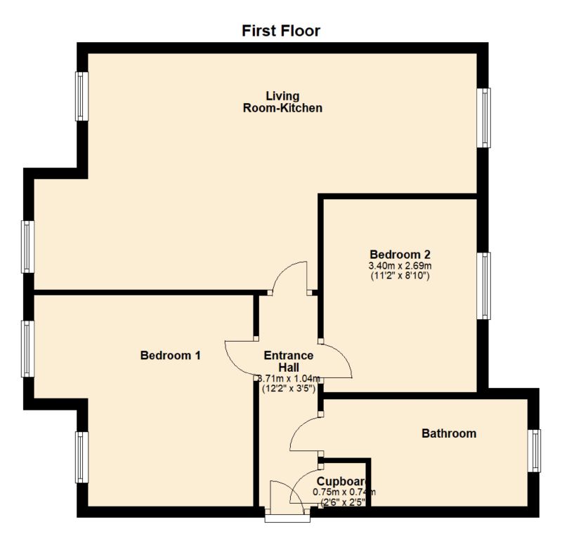 Floorplan for Lady Lane, Audenshaw, Tameside