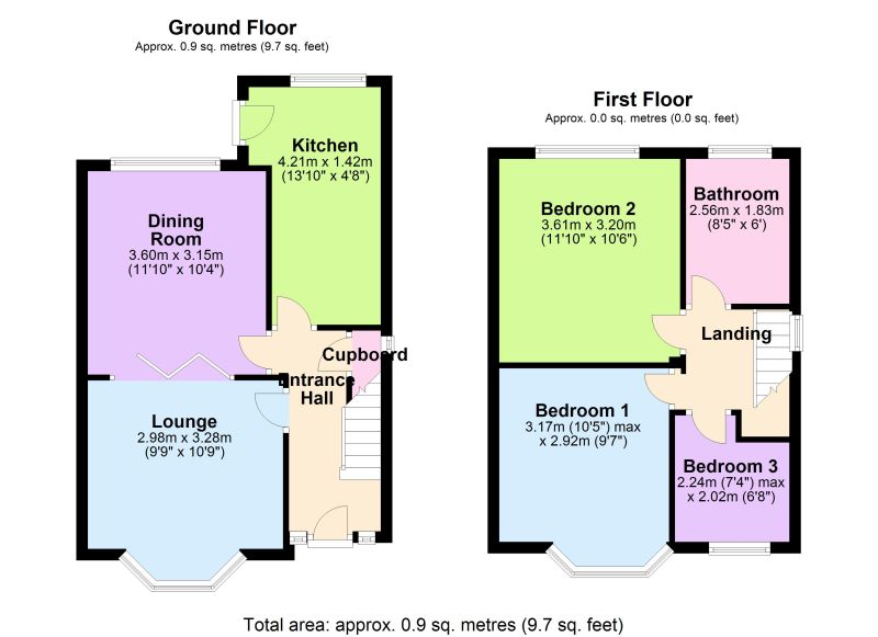 Floorplan for Peakdale Road, Droylsden, Tameside