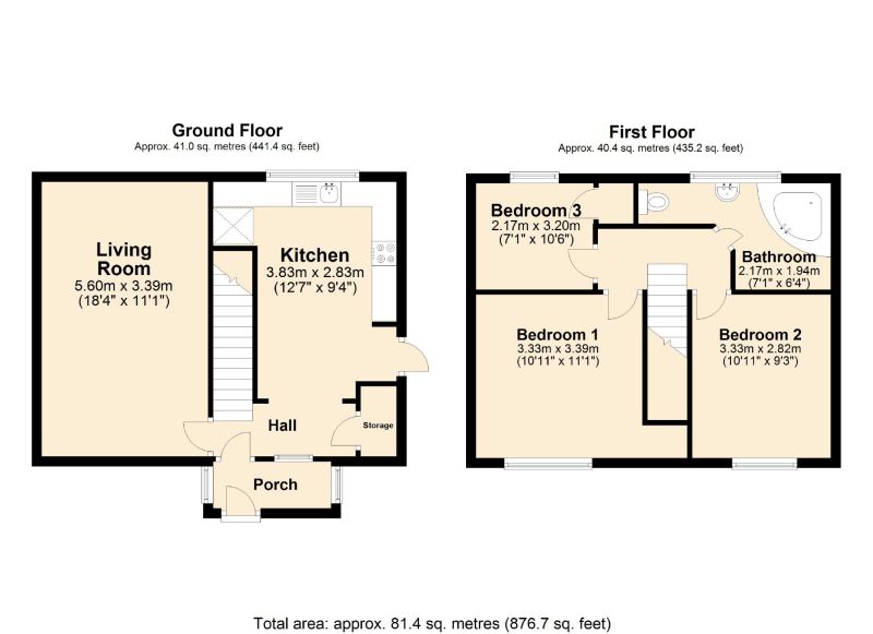 Floorplan for Clough End Road, Hyde, Cheshire