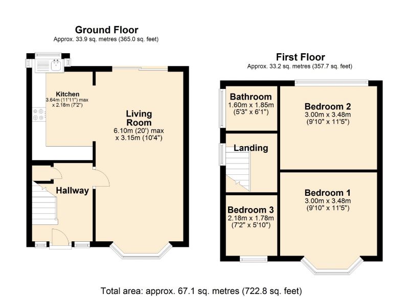 Floorplan for Westholm Avenue, Heaton Chapel, Greater Manchester