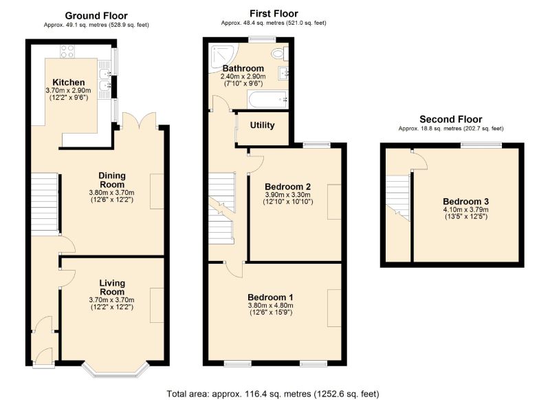 Floorplan for Corporation Road, Audenshaw, Greater Manchester
