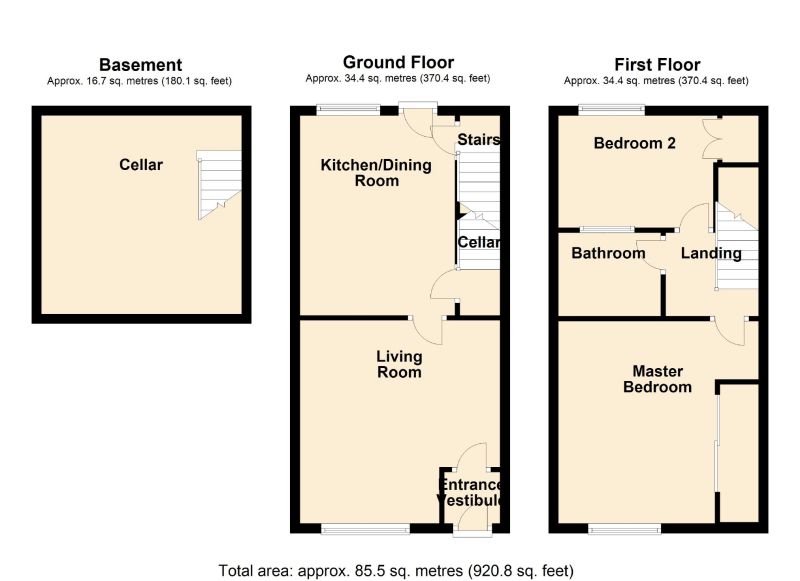 Floorplan for Hyde Road, Woodley, Greater Manchester