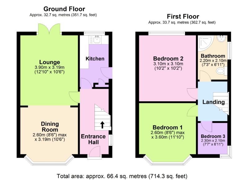 Floorplan for Kings Close, Gorton, Greater Manchester