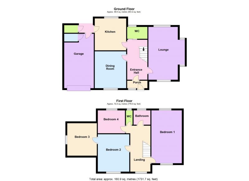 Floorplan for Cotswold Avenue, Hazel Grove, Greater Manchester