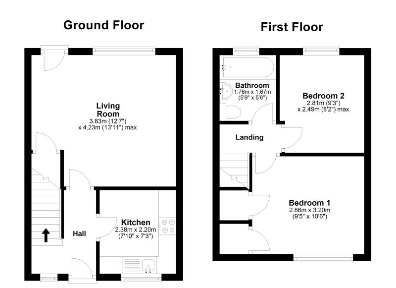 Floorplan for Ormsby Close, Davenport, Stockport