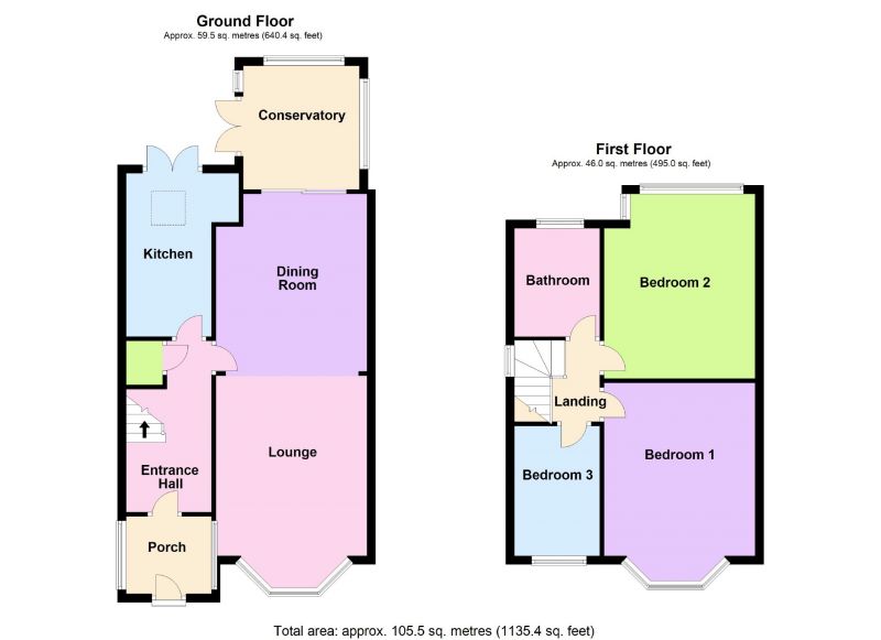 Floorplan for Curzon Road, Offerton, Greater Manchester