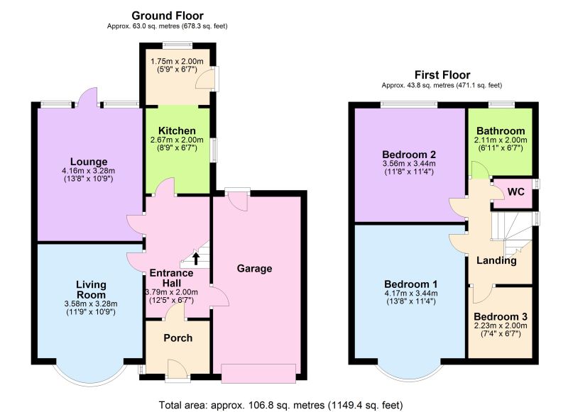 Floorplan for Cavendish Road, Hazel Grove,, Stockport