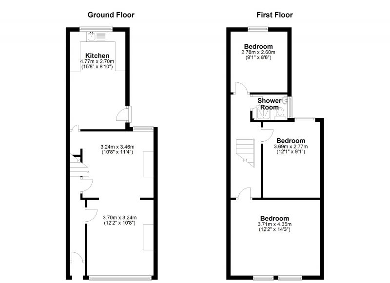 Floorplan for Cowesby Street, Moss Side, Manchester