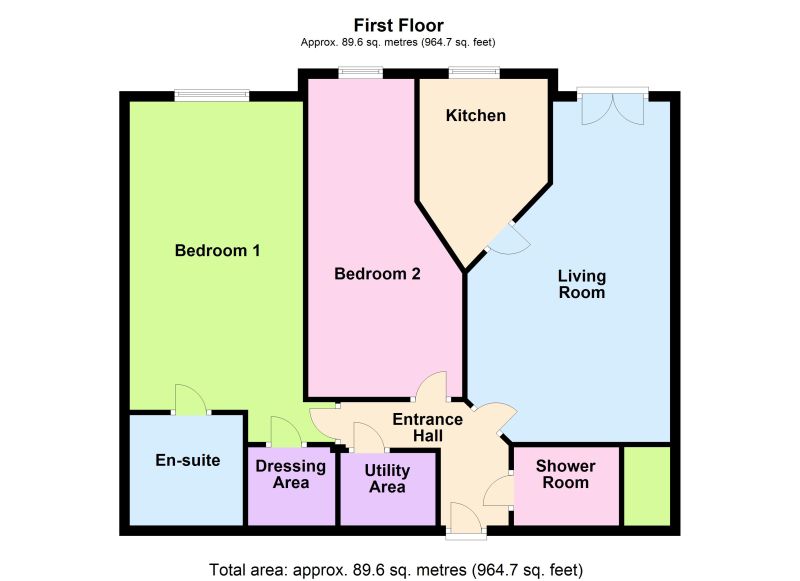 Floorplan for Commercial Road Apartment  Hampson Court, Hazel Grove,, Stockport
