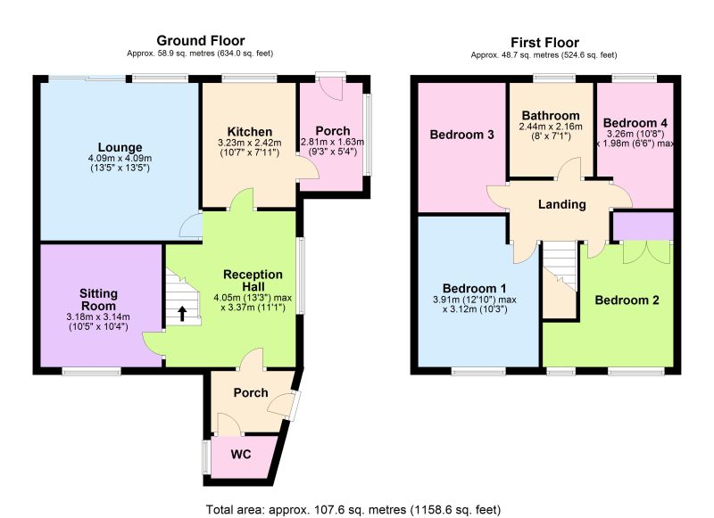 Floorplan for Aintree Close, Hazel Grove,, Stockport