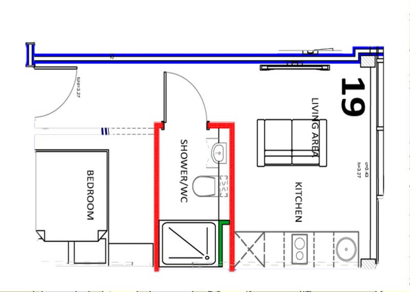 Floorplan for Wellington Road South Apartment 19 Douro House, Stockport, Greater Manchester