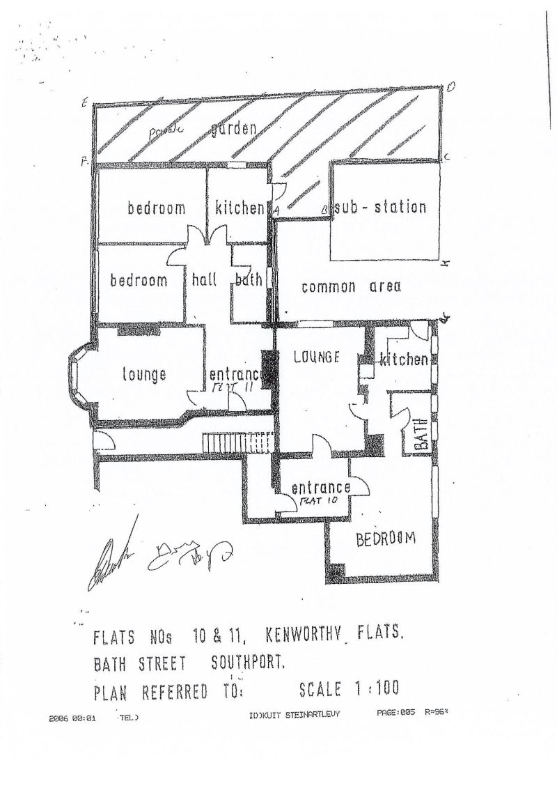 Floorplan for Kenworthys Flats, Bath Street, Southport, Merseyside