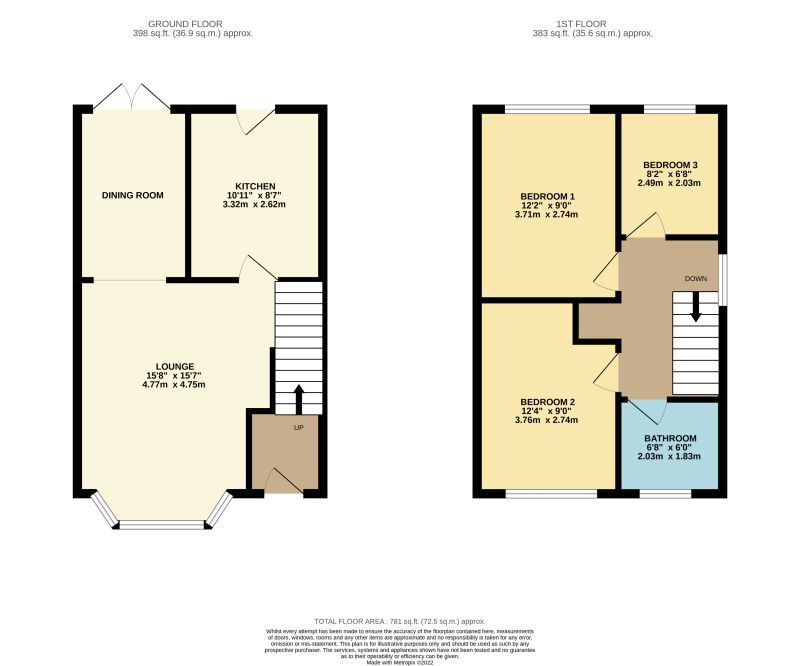 Floorplan for Langland Close, Levenshulme,, Greater Manchester