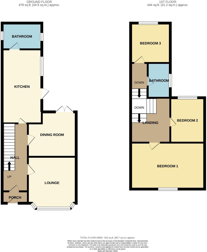 Floorplan for Bolton Road, Ashton-in-Makerfield, Wigan, Greater Manchester