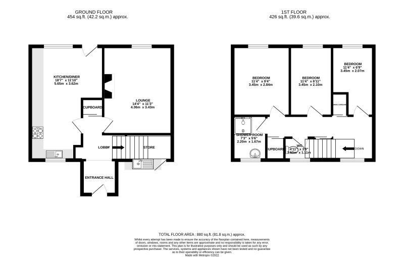 Floorplan for Lonsdale Grove, Farnworth, Bolton, Greater Manchester