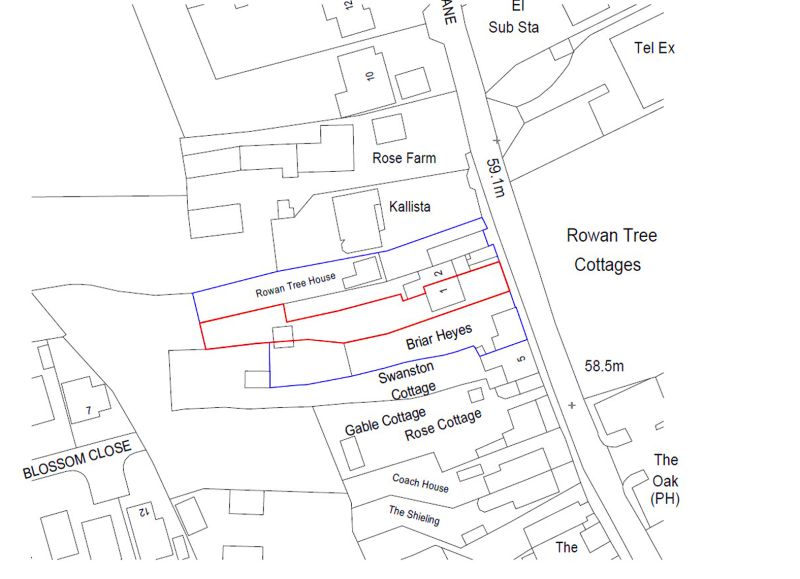 Floorplan for Rowan Tree Cottages, Dog Lane, Kelsall, Tarporley, Cheshire