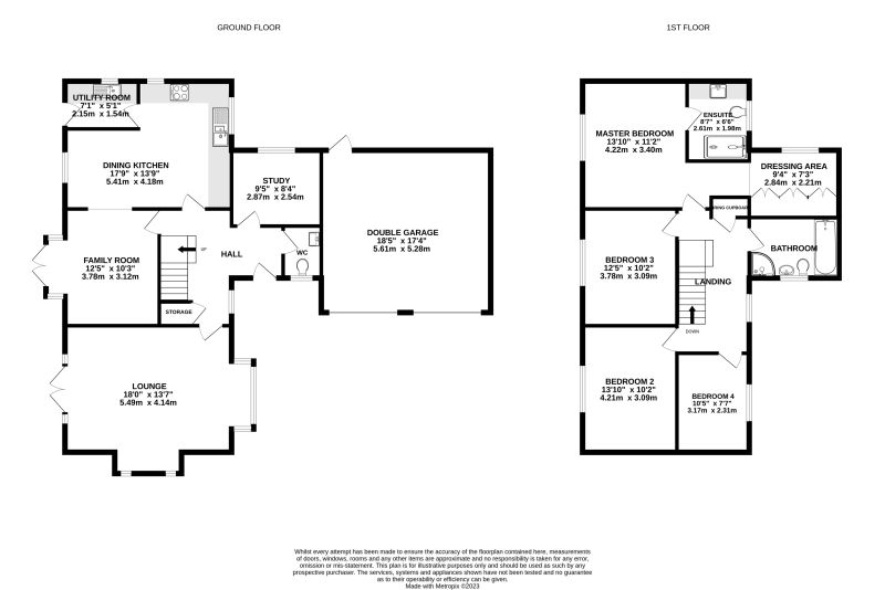 Floorplan for Rosemoor Gardens, Appleton, Warrington, Cheshire