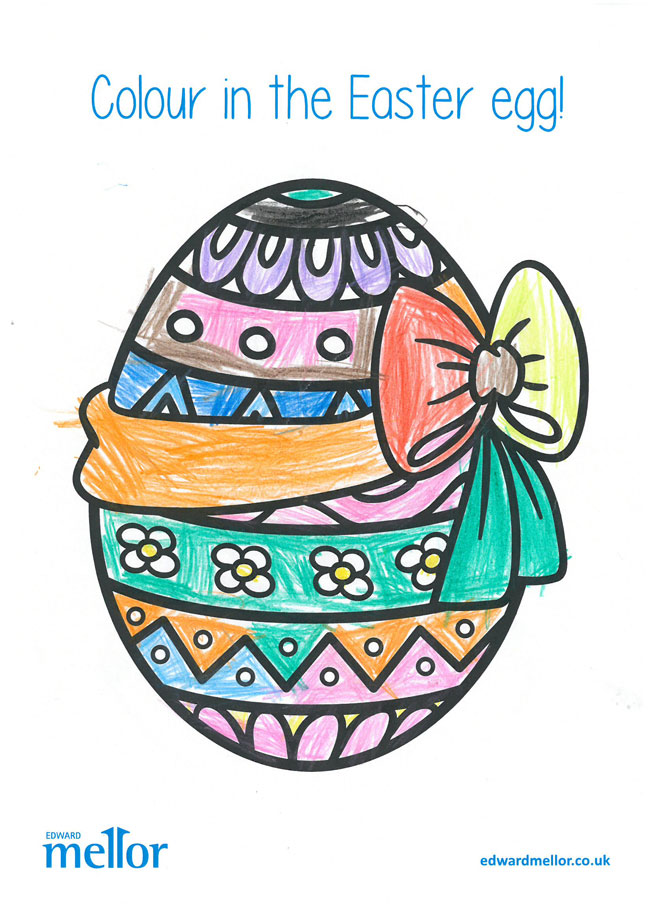 A drawing of an Easter Egg 